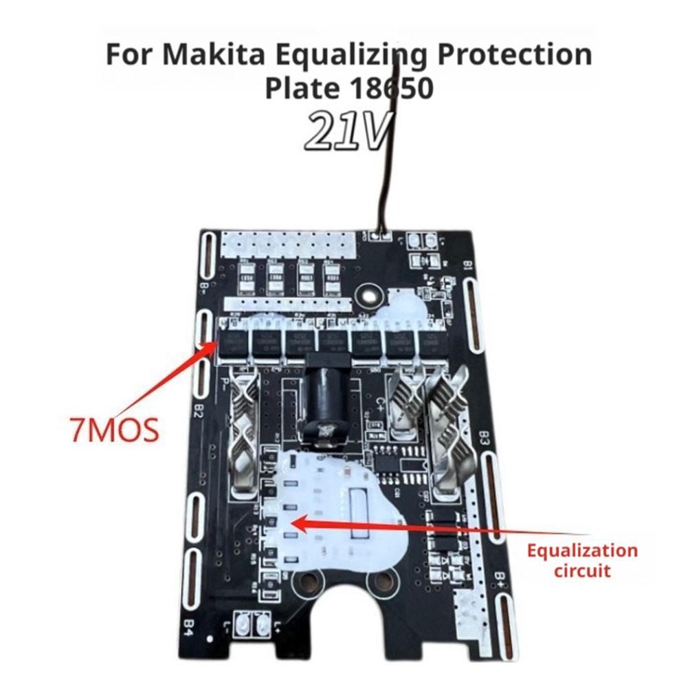 Electric Chainsaw Battery - แผงป้องกันสมดุลสำหรับเครื่องมือ Makita 21V เหมาะสำหรับเครื่องเจียร์มุม 18650 เลื่อยโซ่ไฟฟ้า