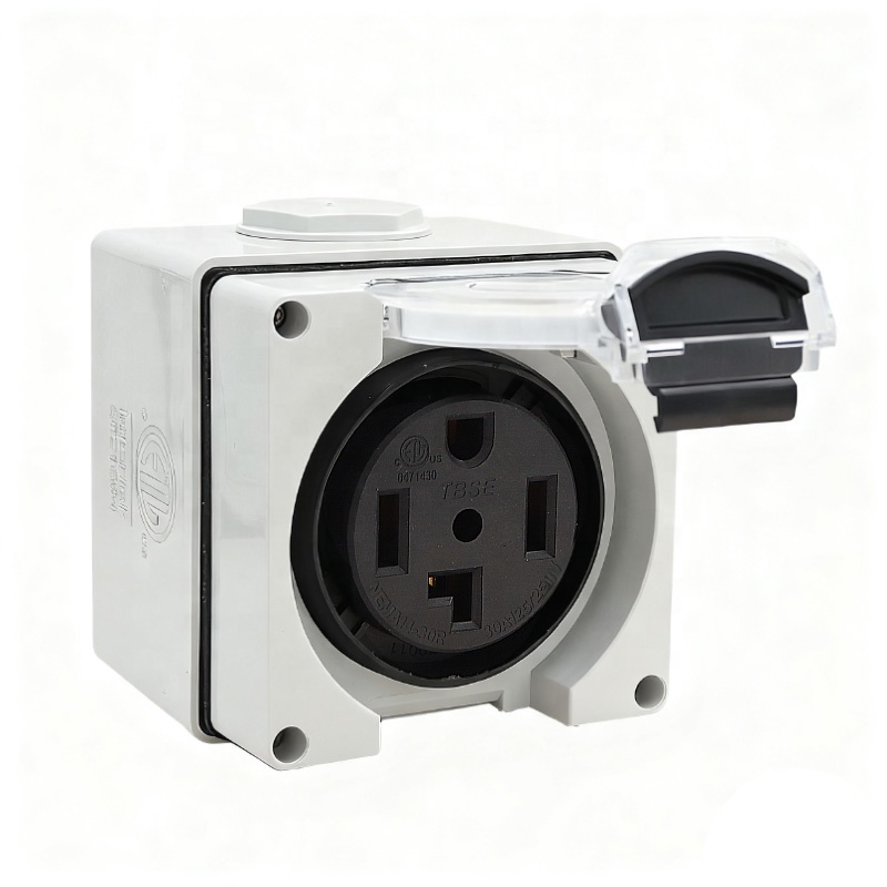 Outdoor Power Receptacle - กล่องเต้ารับไฟฟ้า 30 แอมป์ NEMA 14-30R รองรับแรงดันไฟฟ้า