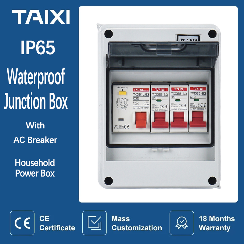 Power Switch Outdoor - กลางแจ้งครัวเรือนสวิตช์ MCB กันน้ำการกระจายไฟฟ้ากล่อง Circuit Breaker Power