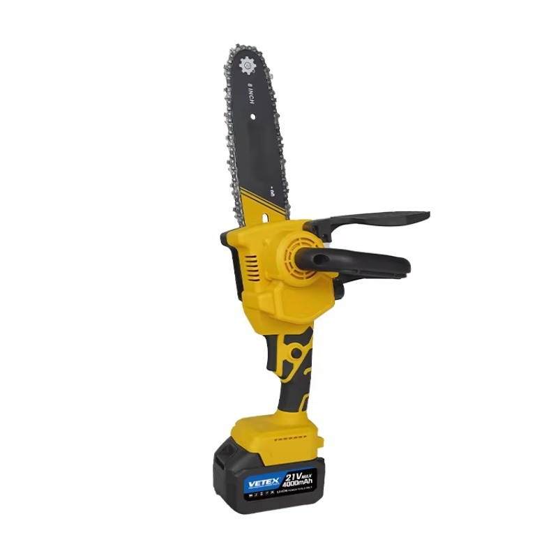 Electric Chainsaw Battery - เลื่อยโซ่ไร้สายแบบพกพา ดีไซน์ใหม่ 21V 4000mAh แบตเตอรี่ลิเธียมไอออน ขนาด