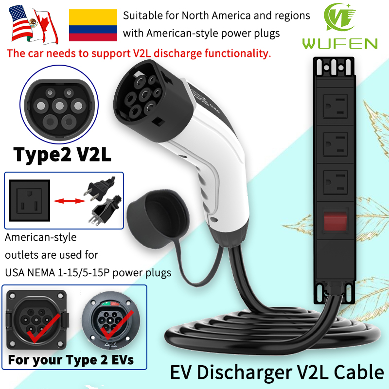 Power Switch Outdoor - สายชาร์จแบบพกพา WUFEN Type 2 V2L 16A