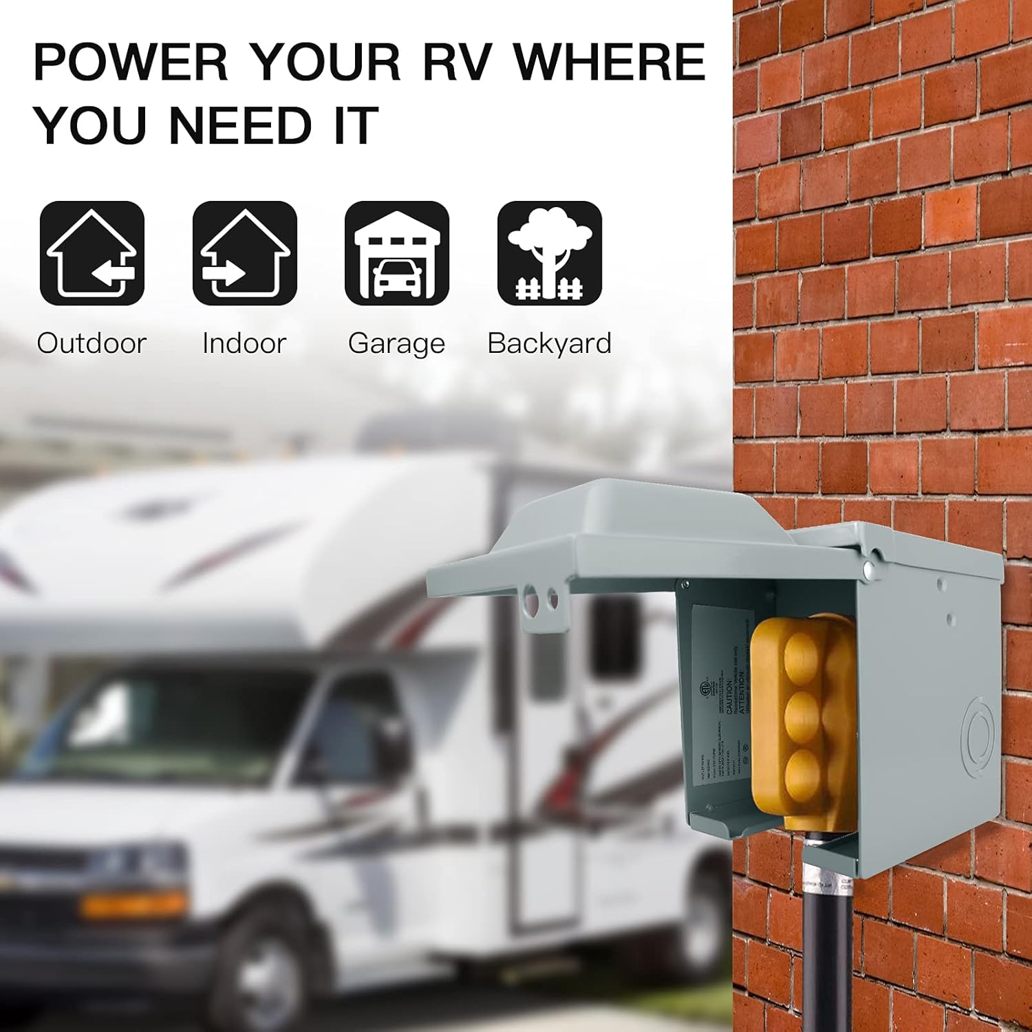 Outdoor Power Receptacle - 30/50 แอมป์ 125/250 โวลต์ RV Power