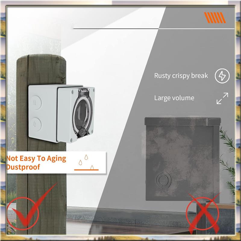 Outdoor Power Receptacle - AA46 HOT-50Amp กลางแจ้ง Power Outlet Box,NEMA