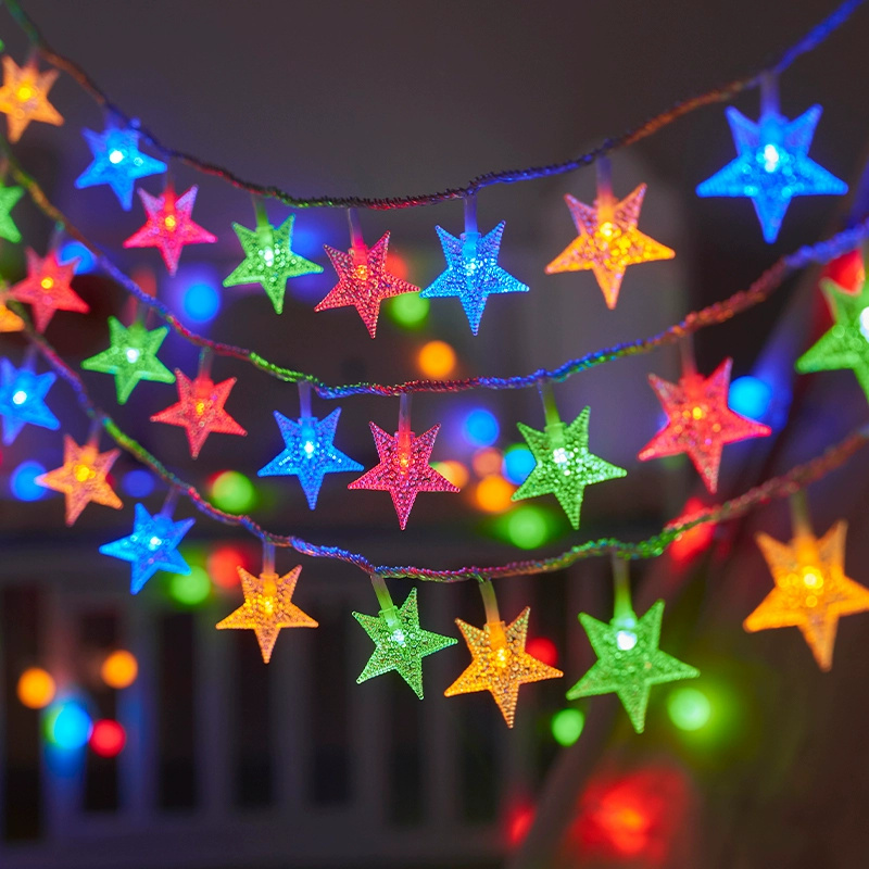 Outdoor Power For Christmas Lights - แบตเตอรี่ Festoon Star Fairy String ไฟคริสต์มาสงานแต่งงานตกแต่งห้อง