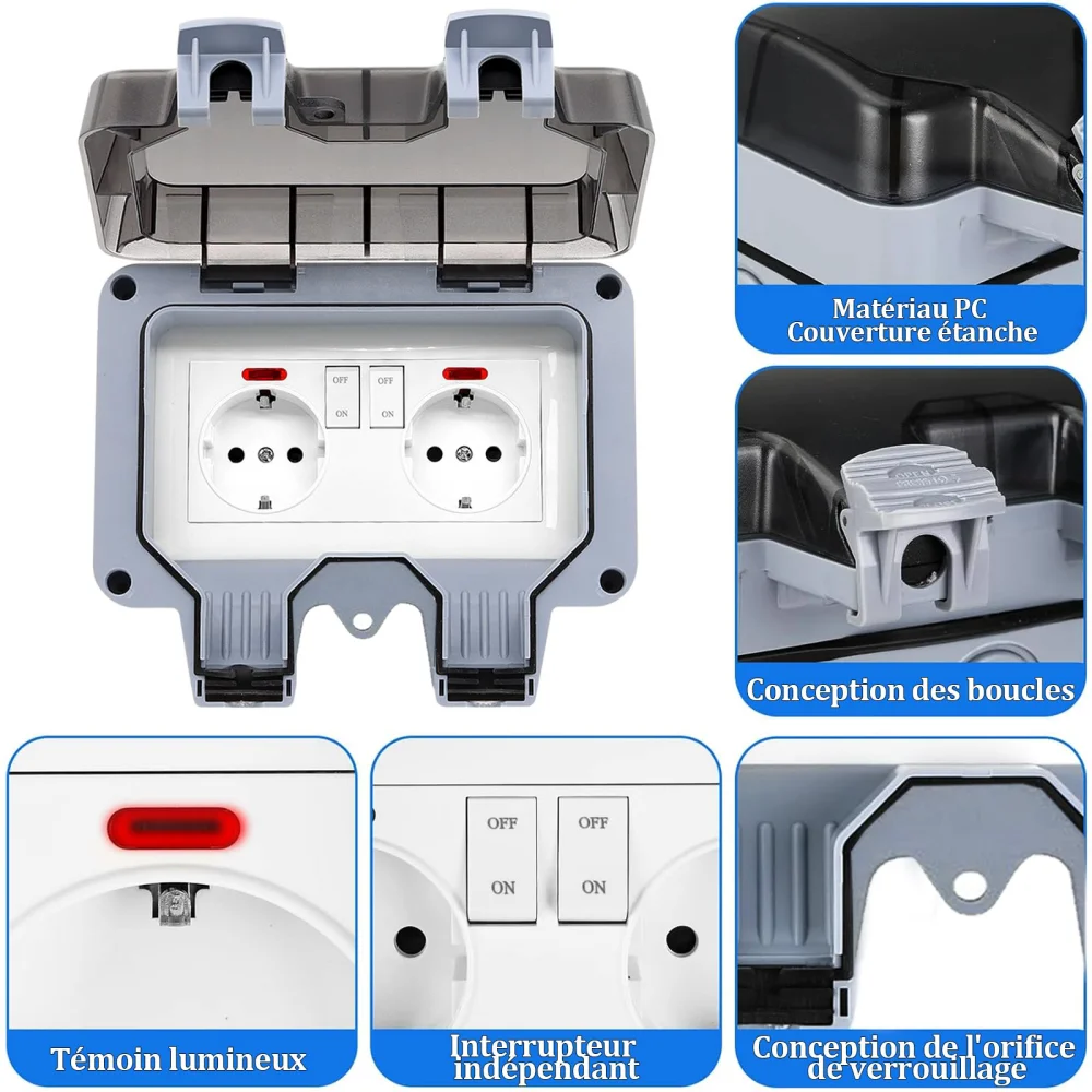 เต้ารับไฟฟ้าภายนอกแบบยุโรป พร้ - Power Switch Outdoor บทวิจารณ์และราคา