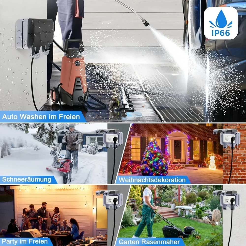 เต้ารับไฟฟ้าภายนอกแบบยุโรป พร้ - Power Switch Outdoor บทวิจารณ์และราคา