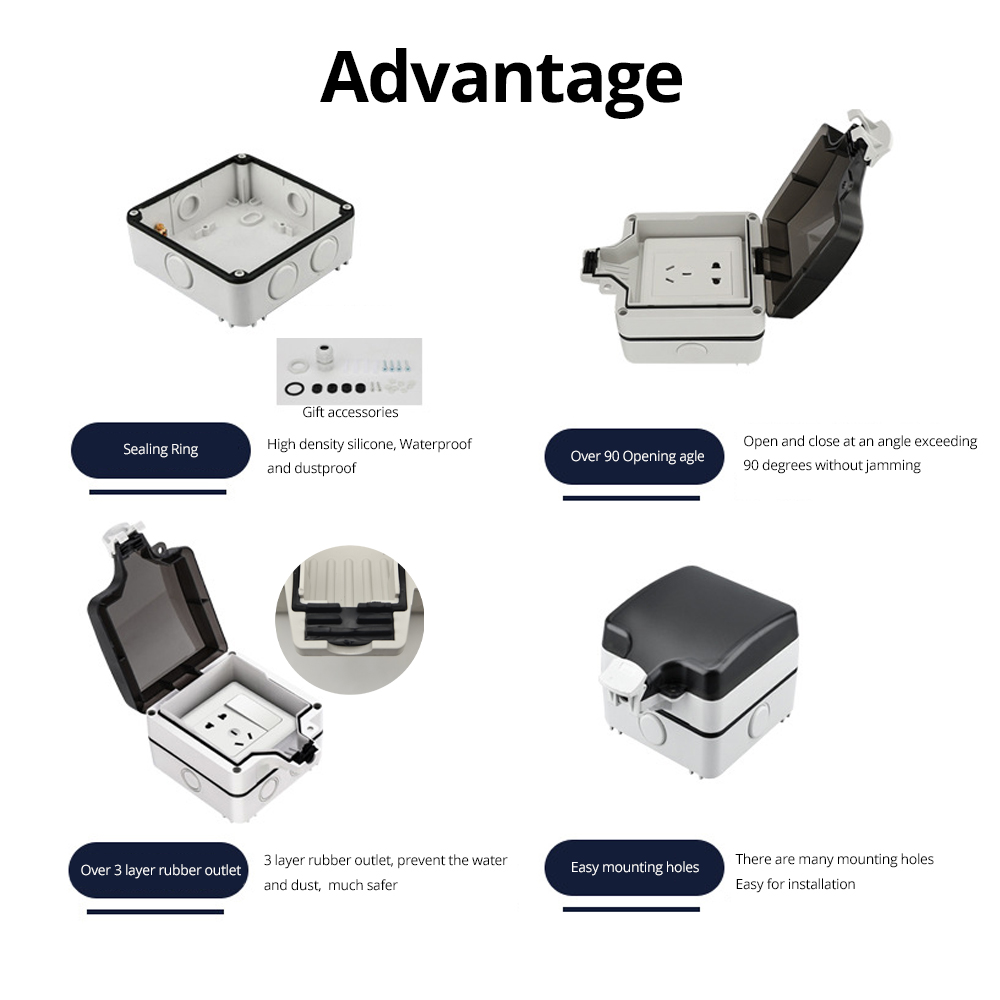 Wallpad IP66 กันฝุ่นกันน้ํากลา - Power Switch Outdoor บทวิจารณ์และราคา