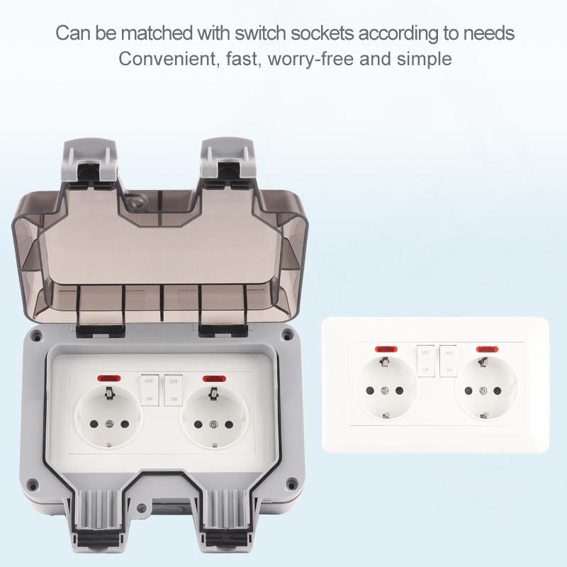 IP66 EU เยอรมนีมาตรฐานกันน้ำกล - Power Switch Outdoor บทวิจารณ์และราคา