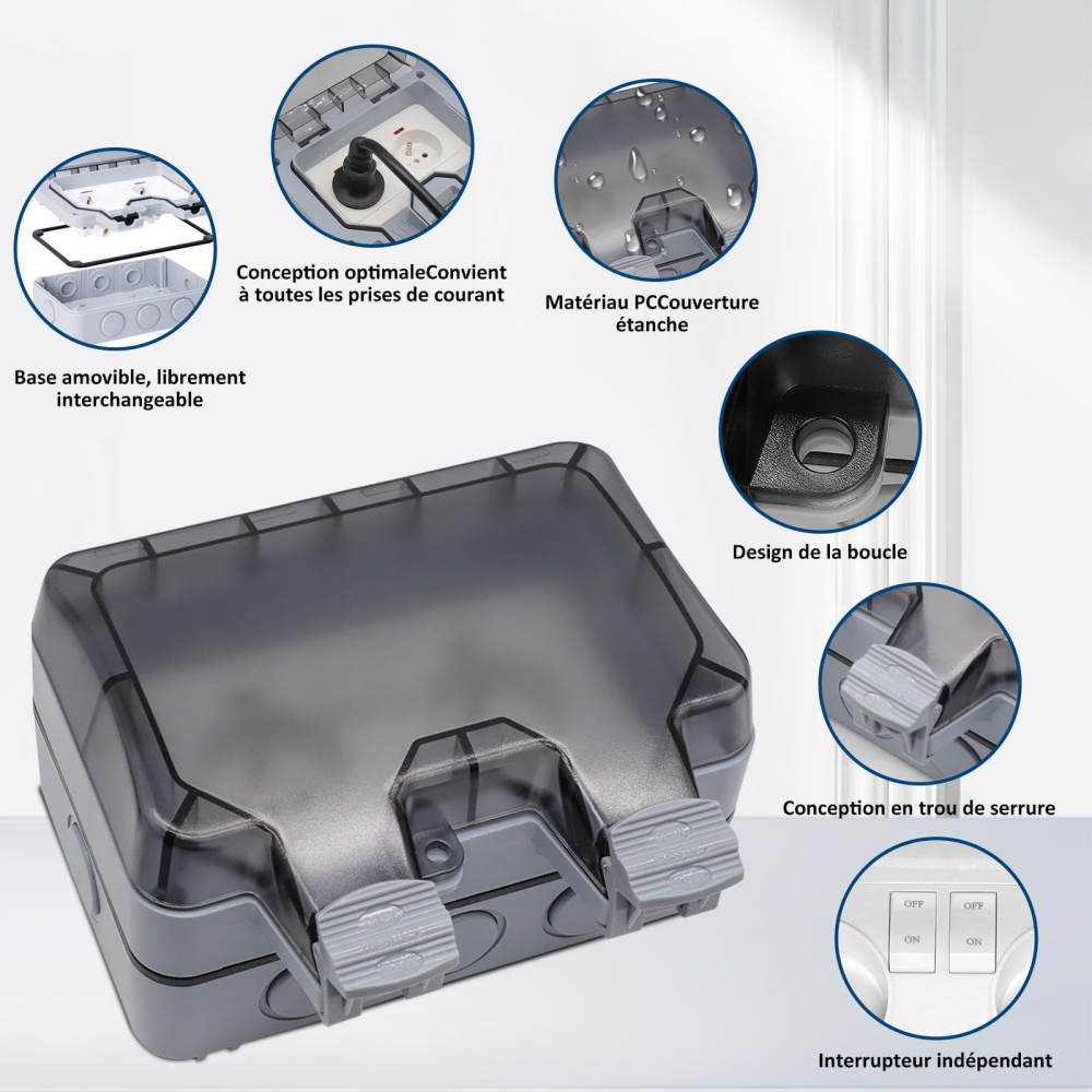 EIOMR ฝรั่งเศส IP66 เต้ารับกลา - Power Switch Outdoor บทวิจารณ์และราคา