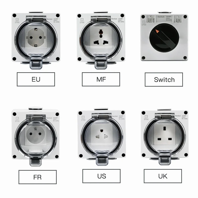 เต้ารับไฟฟ้ากันน้ํา IP66 กลางแ - Outdoor Power Receptacle บทวิจารณ์และราคา