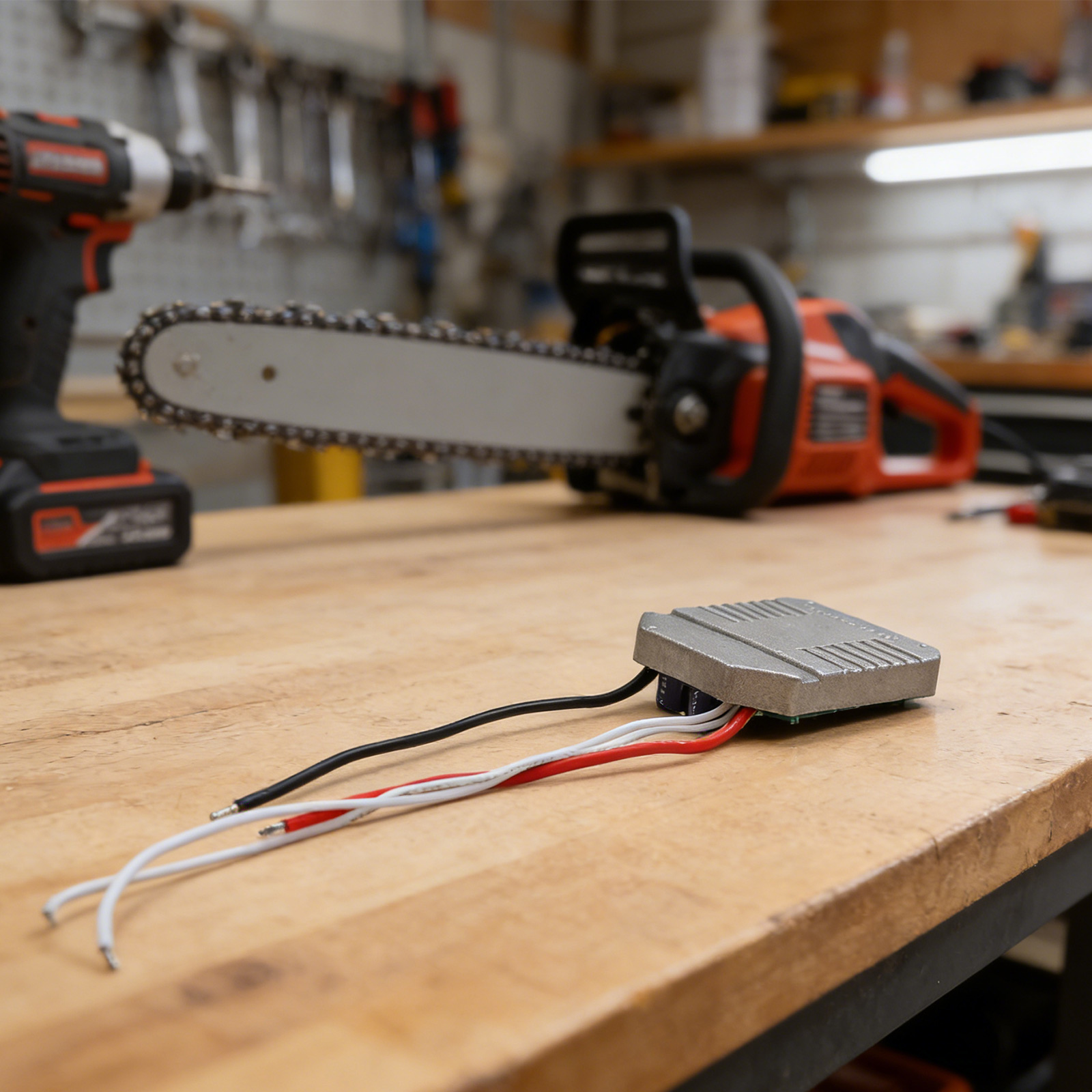 แผงควบคุมสำหรับเลื่อยโซ่ไฟฟ้าท - Electric Chainsaw Battery บทวิจารณ์และราคา