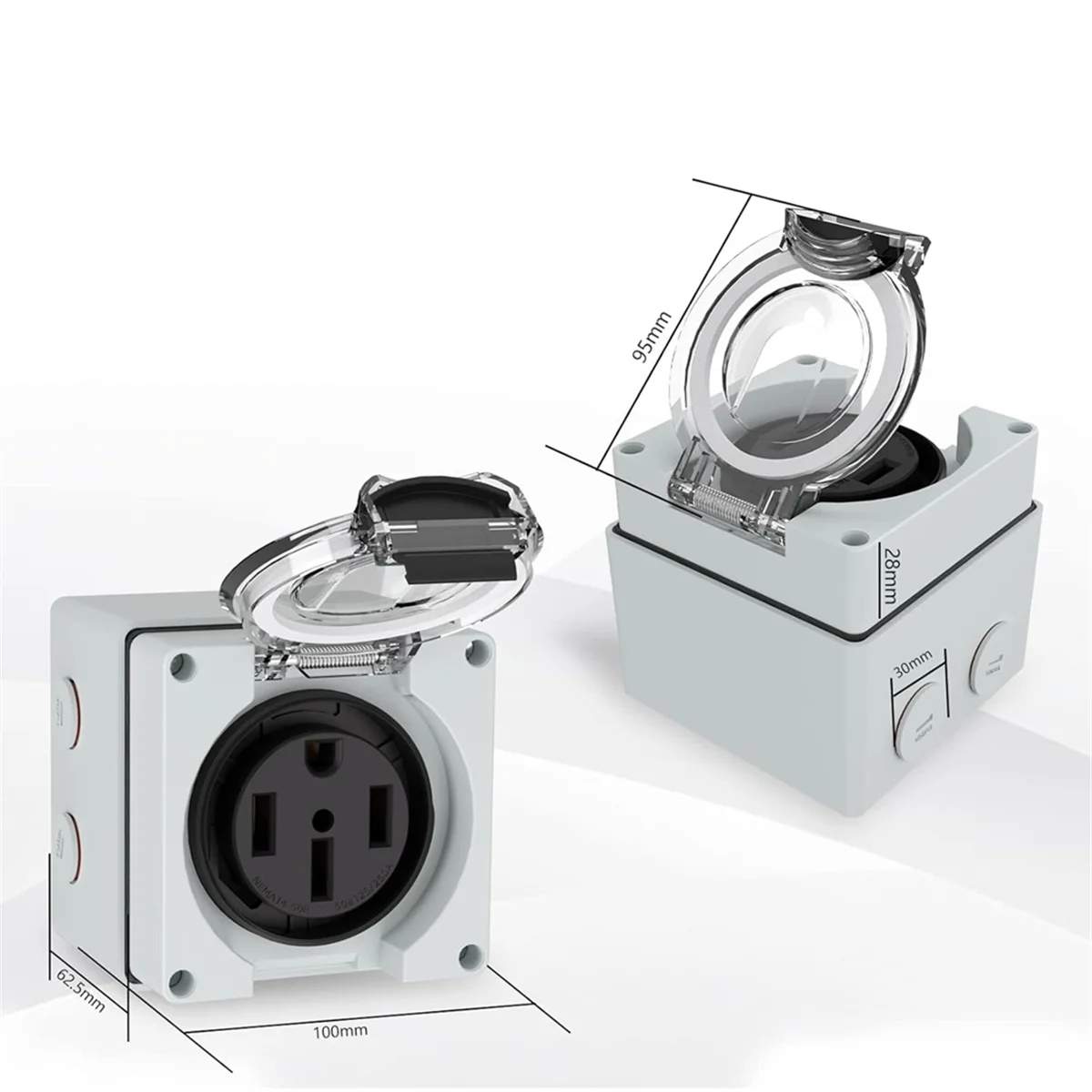 กล่องปลั๊กไฟ 125/250 โวลต์ NEM - Outdoor Power Receptacle บทวิจารณ์และราคา