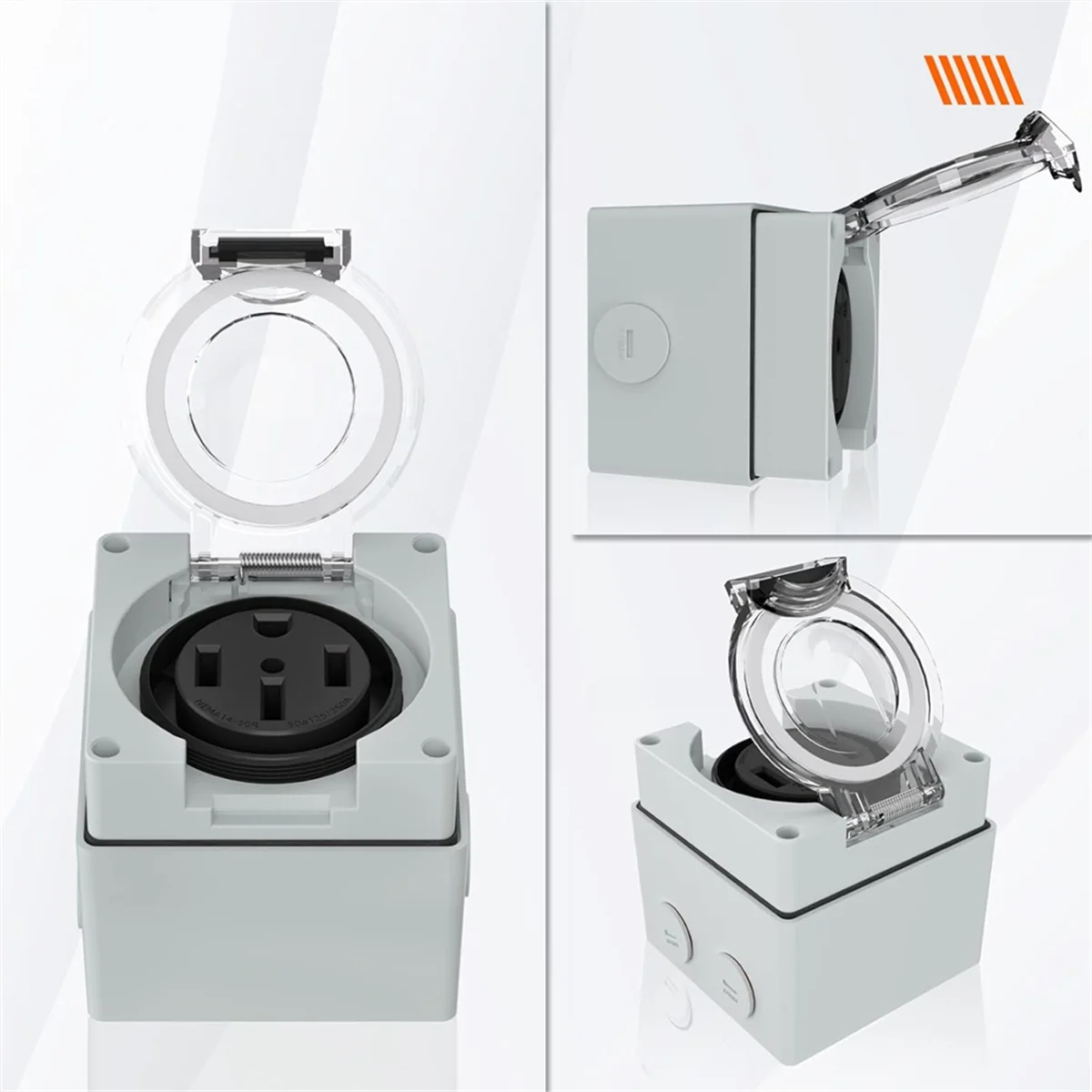 กล่องปลั๊กไฟ 125/250 โวลต์ NEM - Outdoor Power Receptacle บทวิจารณ์และราคา