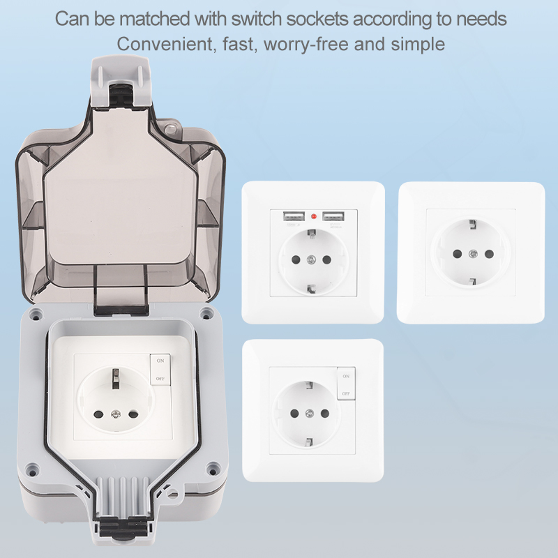 IP66 กลางแจ้ง Weatherproof 16A - Power Switch Outdoor บทวิจารณ์และราคา