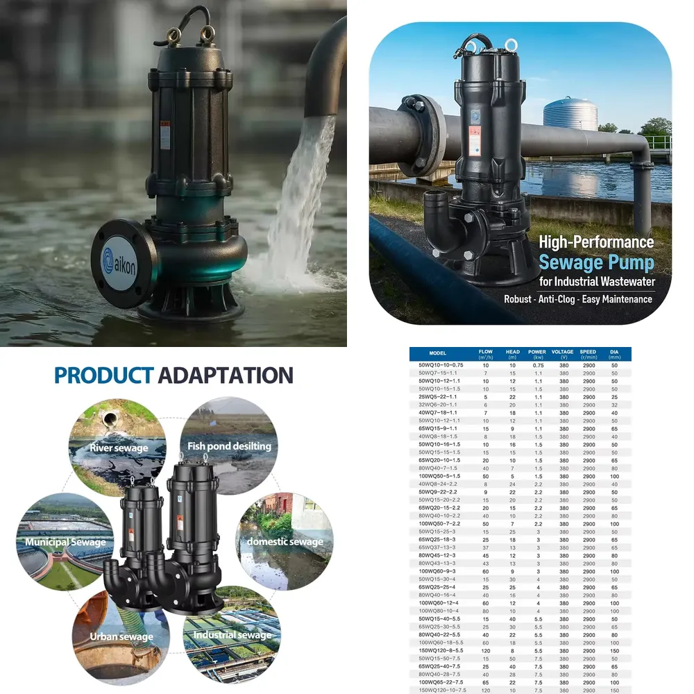 ปั๊มน้ำเสียแบบจุ่มใต้น้ำ 5.075 - Water Pump Submersible บทวิจารณ์และราคา