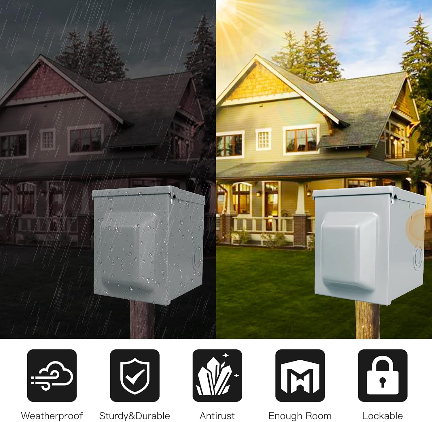 30/50 แอมป์ 125/250 โวลต์ RV P - Outdoor Power Receptacle บทวิจารณ์และราคา