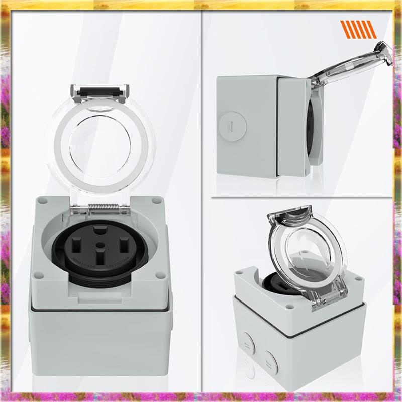 AA46 HOT-50Amp กลางแจ้ง Power  - Outdoor Power Receptacle บทวิจารณ์และราคา